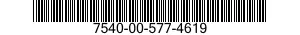 7540-00-577-4619  7540005774619 005774619