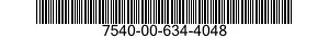7540-00-634-4048 FORM,PRINTED 7540006344048 006344048