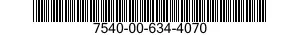 7540-00-634-4070  7540006344070 006344070