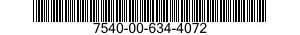 7540-00-634-4072  7540006344072 006344072