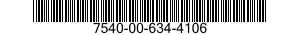 7540-00-634-4106 FORM,PRINTED 7540006344106 006344106