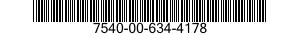 7540-00-634-4178  7540006344178 006344178