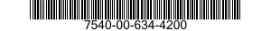 7540-00-634-4200  7540006344200 006344200