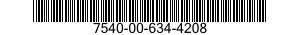 7540-00-634-4208  7540006344208 006344208