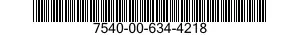 7540-00-634-4218  7540006344218 006344218