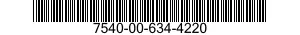 7540-00-634-4220  7540006344220 006344220