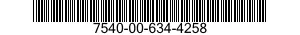7540-00-634-4258  7540006344258 006344258