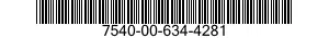 7540-00-634-4281  7540006344281 006344281