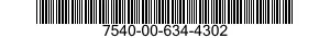 7540-00-634-4302  7540006344302 006344302