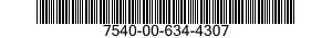 7540-00-634-4307  7540006344307 006344307