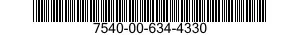 7540-00-634-4330  7540006344330 006344330