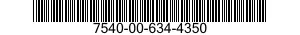 7540-00-634-4350  7540006344350 006344350
