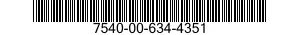 7540-00-634-4351  7540006344351 006344351