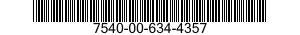 7540-00-634-4357 FORM,PRINTED 7540006344357 006344357