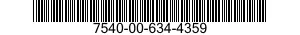 7540-00-634-4359  7540006344359 006344359