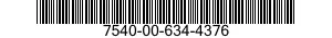7540-00-634-4376 FORM,PRINTED 7540006344376 006344376
