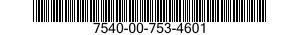 7540-00-753-4601 FORM,PRINTED 7540007534601 007534601