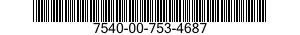 7540-00-753-4687  7540007534687 007534687