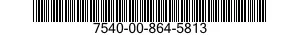 7540-00-864-5813  7540008645813 008645813