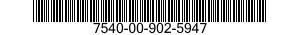 7540-00-902-5947  7540009025947 009025947