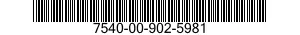 7540-00-902-5981  7540009025981 009025981