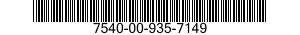 7540-00-935-7149 FORM,PRINTED 7540009357149 009357149