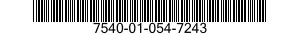 7540-01-054-7243  7540010547243 010547243