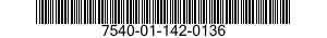 7540-01-142-0136  7540011420136 011420136