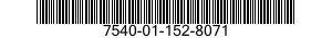 7540-01-152-8071 FORM,PRINTED 7540011528071 011528071