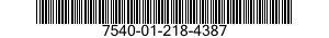 7540-01-218-4387  7540012184387 012184387