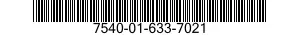 7540-01-633-7021 FORM,PRINTED 7540016337021 016337021