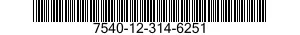 7540-12-314-6251  7540123146251 123146251