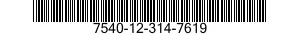 7540-12-314-7619  7540123147619 123147619