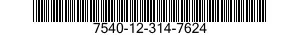 7540-12-314-7624  7540123147624 123147624