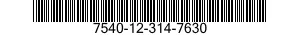 7540-12-314-7630  7540123147630 123147630