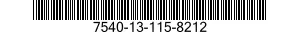 7540-13-115-8212 FORM,PRINTED 7540131158212 131158212