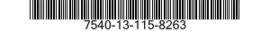 7540-13-115-8263 FORM,PRINTED 7540131158263 131158263