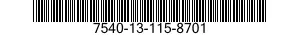 7540-13-115-8701  7540131158701 131158701