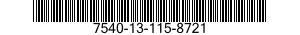 7540-13-115-8721  7540131158721 131158721