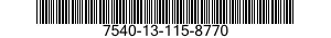 7540-13-115-8770  7540131158770 131158770