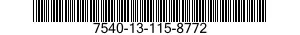 7540-13-115-8772  7540131158772 131158772