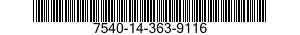 7540-14-363-9116  7540143639116 143639116