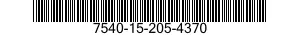 7540-15-205-4370 ELECTRONIC COMPONENTS ASSEMBLY 7540152054370 152054370