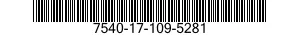 7540-17-109-5281 FORM,PRINTED 7540171095281 171095281