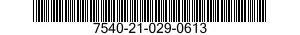 7540-21-029-0613  7540210290613 210290613