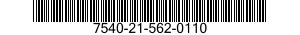 7540-21-562-0110  7540215620110 215620110