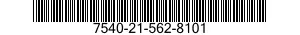 7540-21-562-8101 FORM,PRINTED 7540215628101 215628101