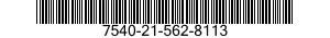 7540-21-562-8113 FORM,PRINTED 7540215628113 215628113
