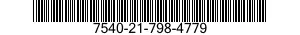 7540-21-798-4779 FORM,PRINTED 7540217984779 217984779