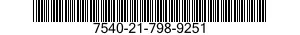 7540-21-798-9251  7540217989251 217989251